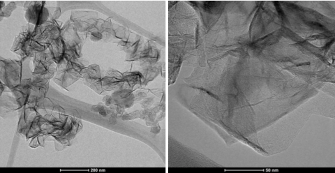 Nanographene morphology as produced in the microwave plasma